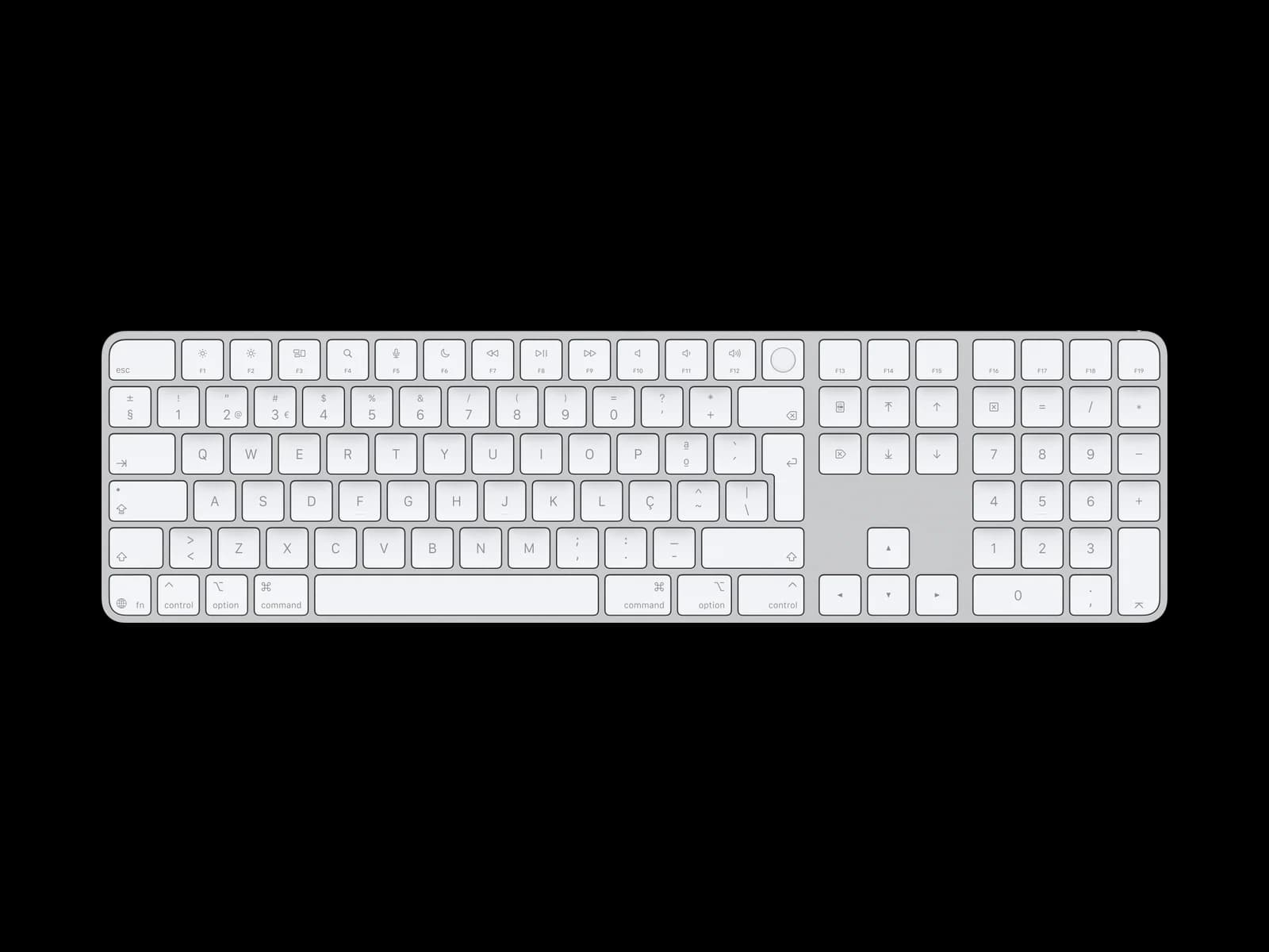 Apple Magic Keyboard com Touch ID e teclado numérico (USB-C)