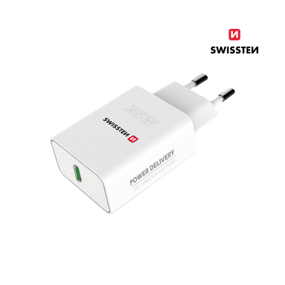 Adaptador Carregador Power Delivery USB-C 25W Swissten