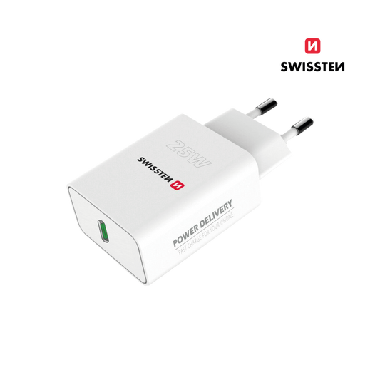 Adaptador Carregador Power Delivery USB-C 25W Swissten