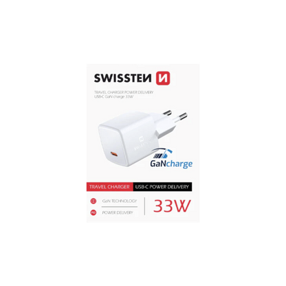Adaptador Carregador Power Delivery USB-C 33W Swissten