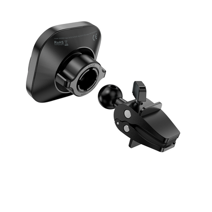 Suporte Magnético Compacto para carro com Carregador Wireless 15W Swissten