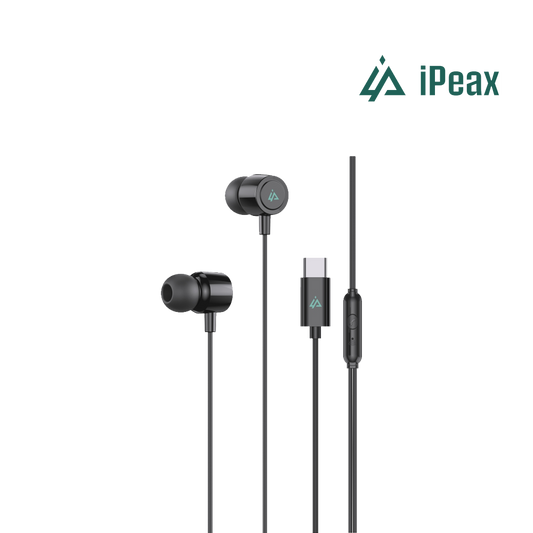Auriculares com fio USB-C iPeax