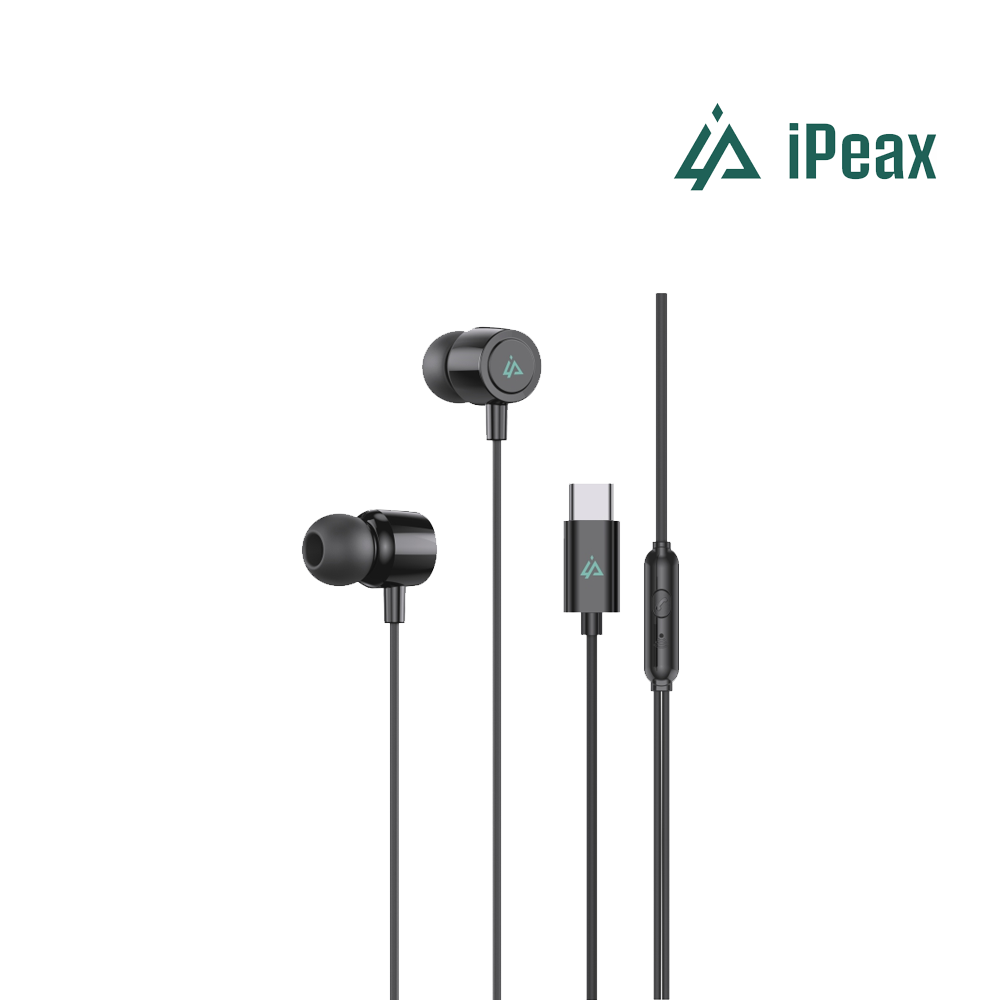 Auriculares com fio USB-C iPeax