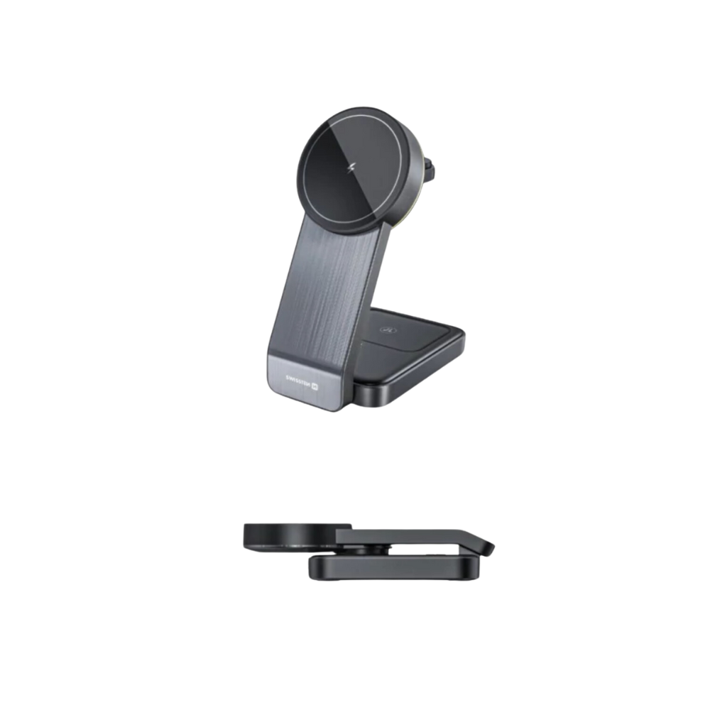 Carregador Wireless MagFold (MagSafe 3 em 1) 25W Swissten