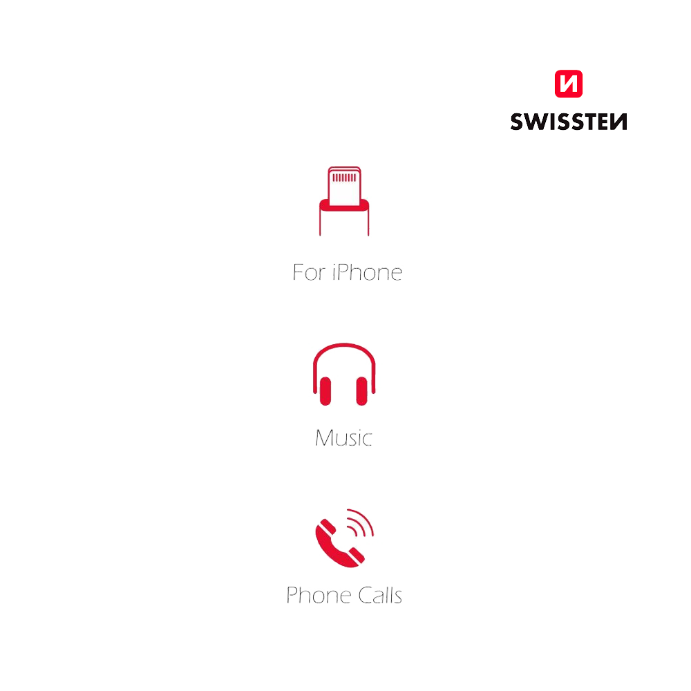 Adaptador Lightning para Jack 3.5mm 0,15M Swissten