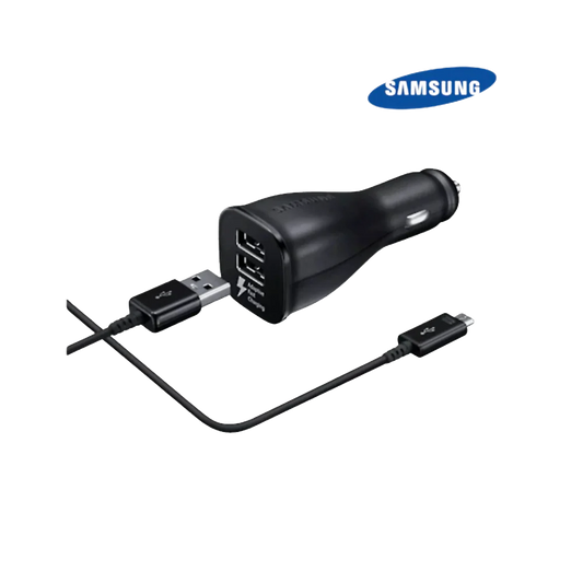 Conjunto Carregador Duplo para carro Micro USB Samsung