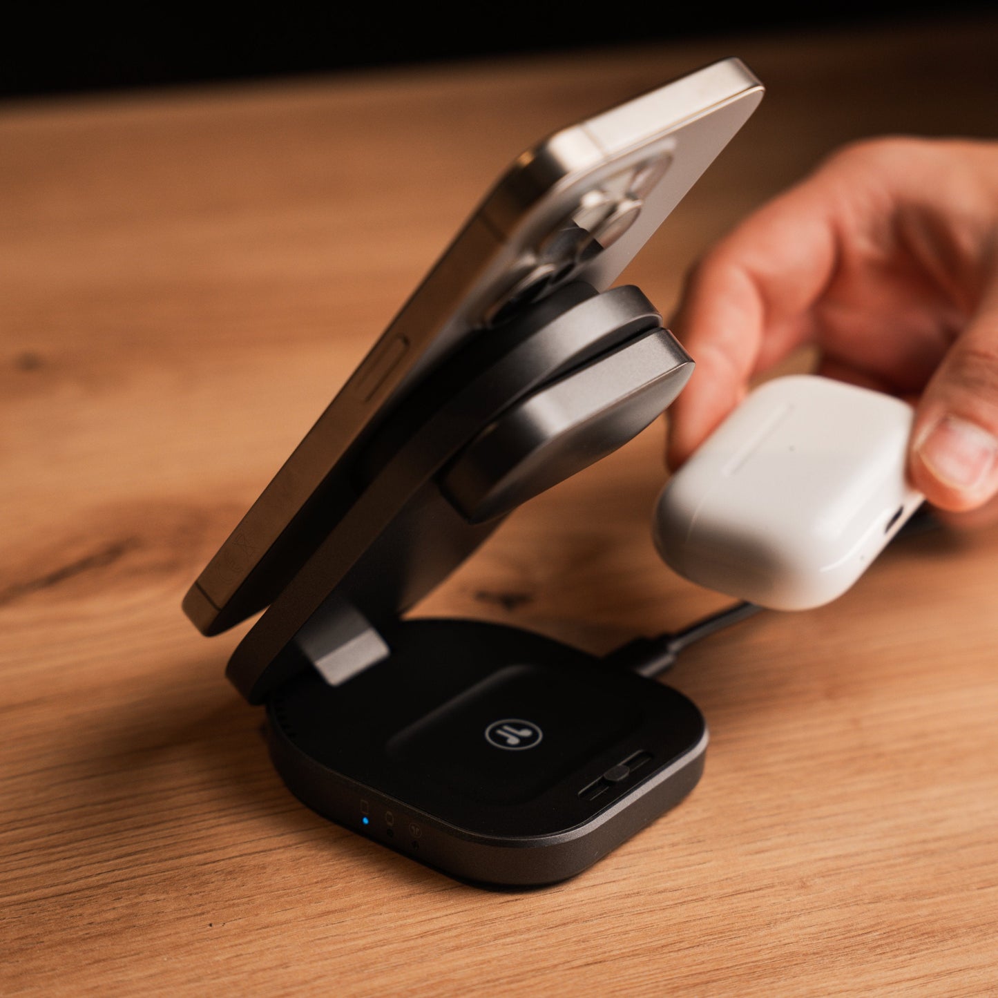 Carregador Wireless Qi2 MagBase (3 em 1) Swissten