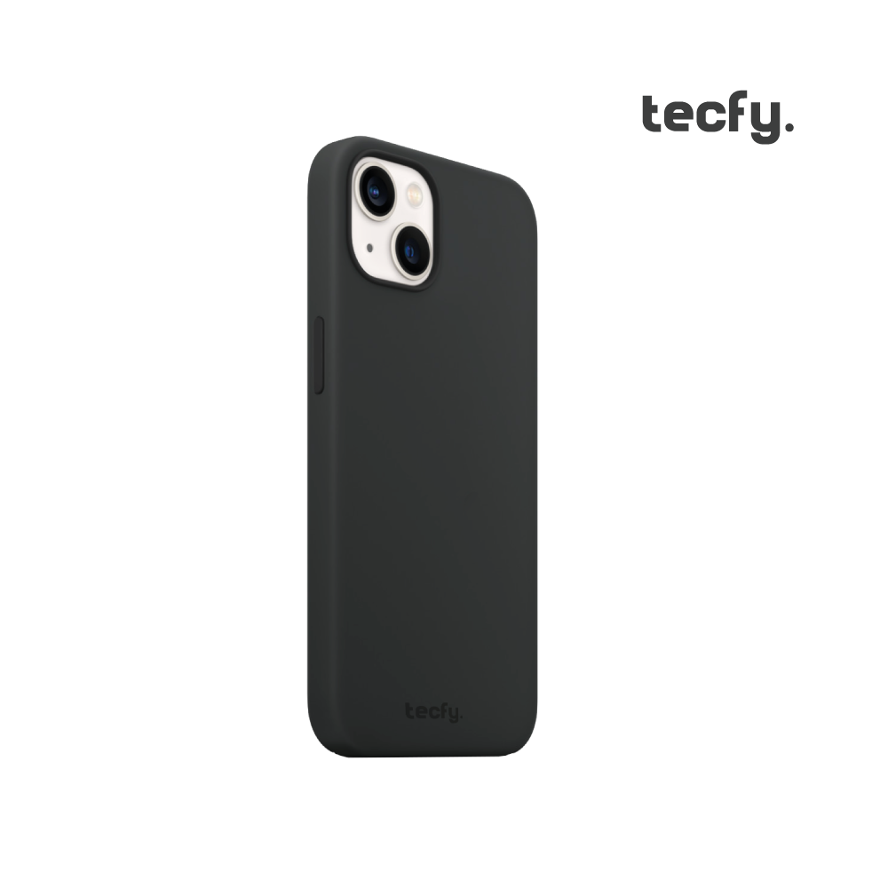 Capa Liquid Silicone Black para iPhone TECFY
