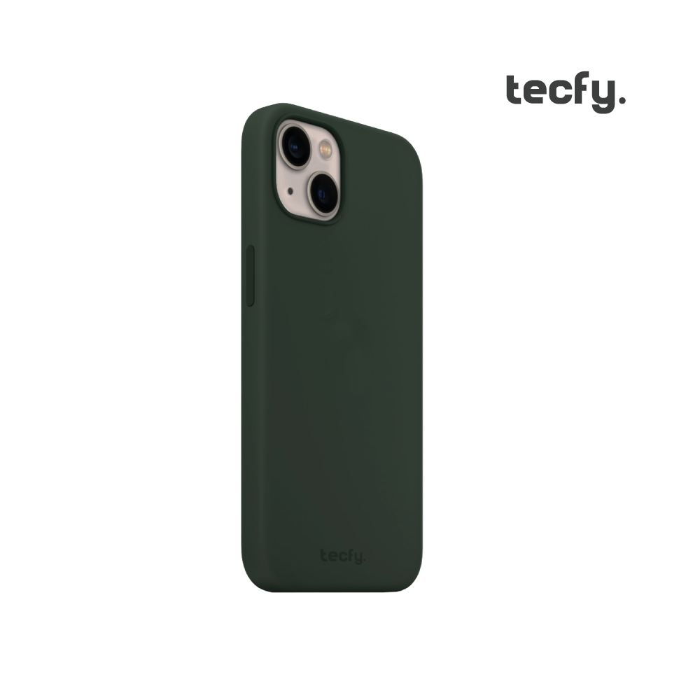 Capa Liquid Silicone Green para iPhone TECFY