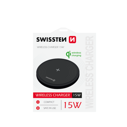 Carregador Wireless Universal 15W Swissten