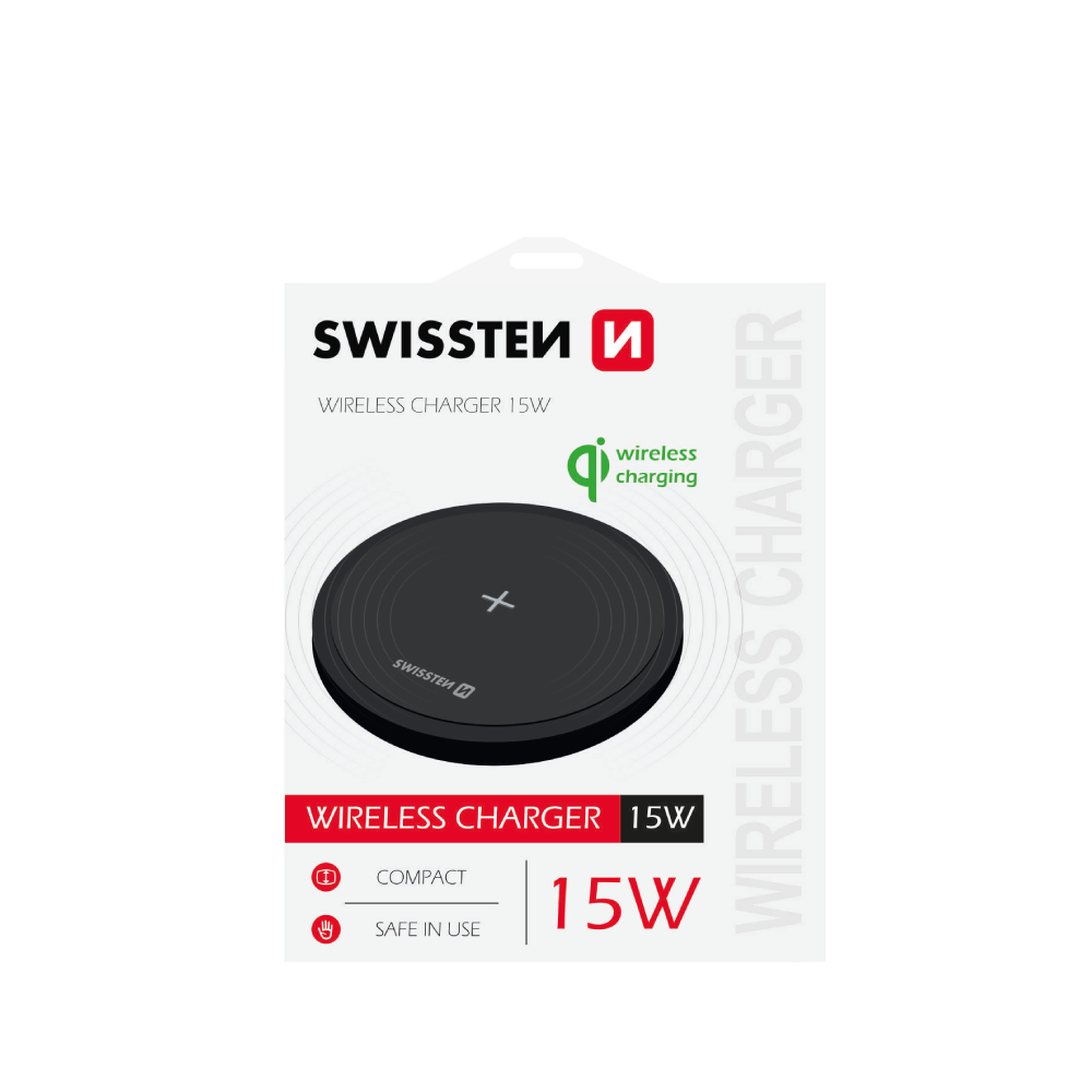 Carregador Wireless Universal 15W Swissten
